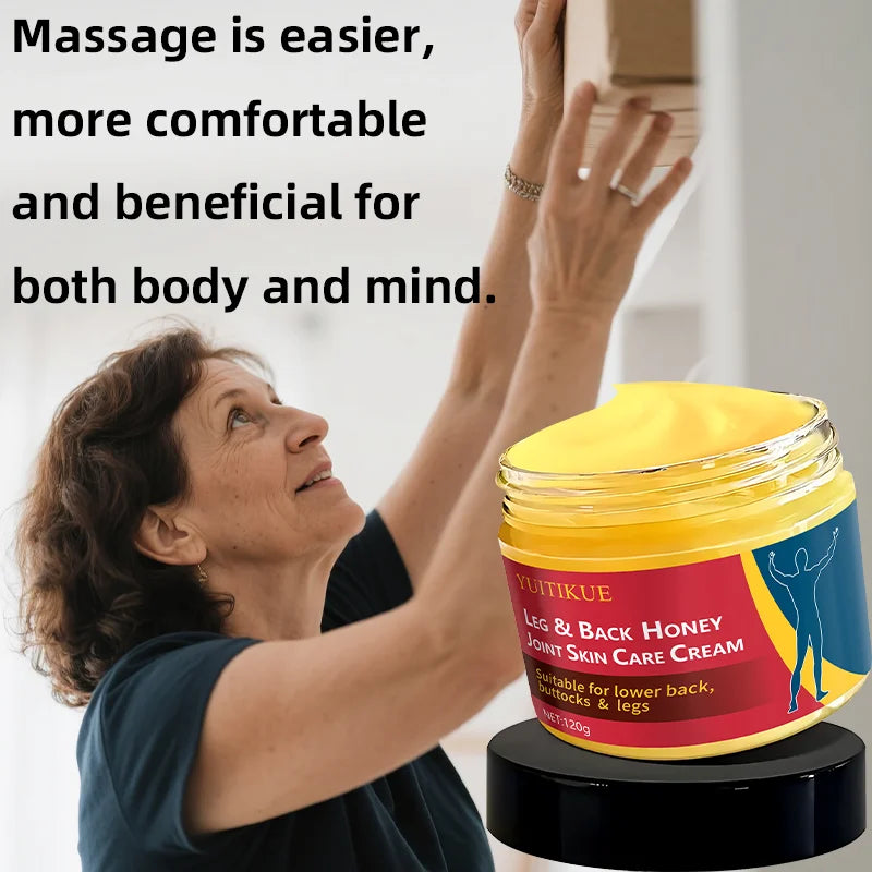 Honey Joint Care Cream for Lower Back Hips And Legs - Firming Lifting Deep Moisturization Joint Protection Peaceful Pleasures Health and Wellness