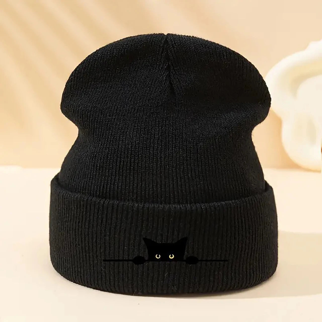 Cute Cat Ear Beanie – Unisex Knit Winter Warm Hat