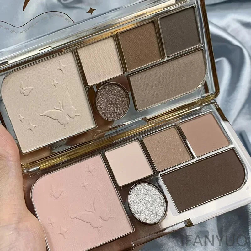 IFANYUO 6-Color Smokey Eyeshadow Palette | Shimmer & Matte