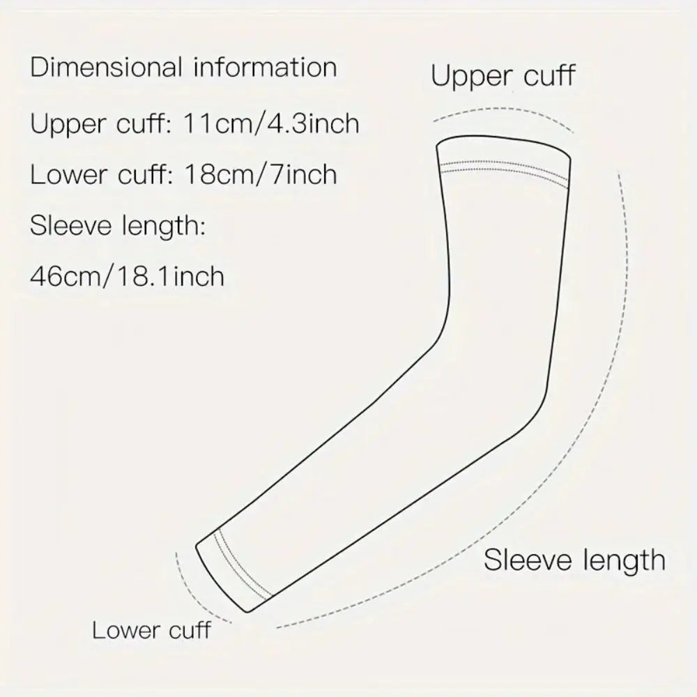 Ice Silk Sun Protection Arm Sleeves – Lightweight & Cool