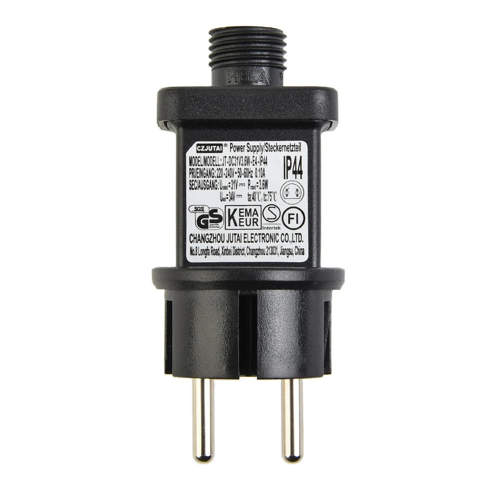 LED Fairy Lights Power Supply Adapter Transformer Driver Plastic IP44