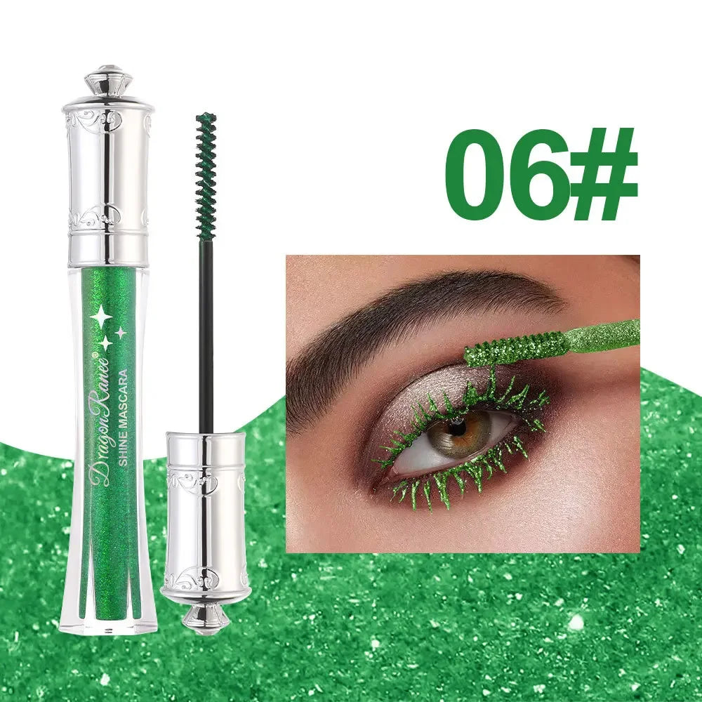 9 Color Glitter Diamond Mascara – Waterproof & Lengthening