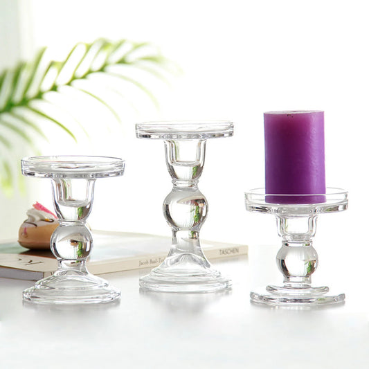 European Style Candlestick Elegant & Classic Candle Holders for Home Party Engagement Wedding Peaceful Pleasures Health and Wellness S