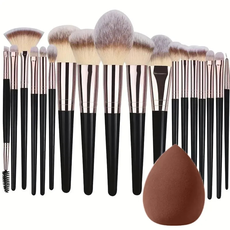 RUNTOIN Makeup Brush Set 3–20 Pcs | Soft Fluffy Beauty Brushes