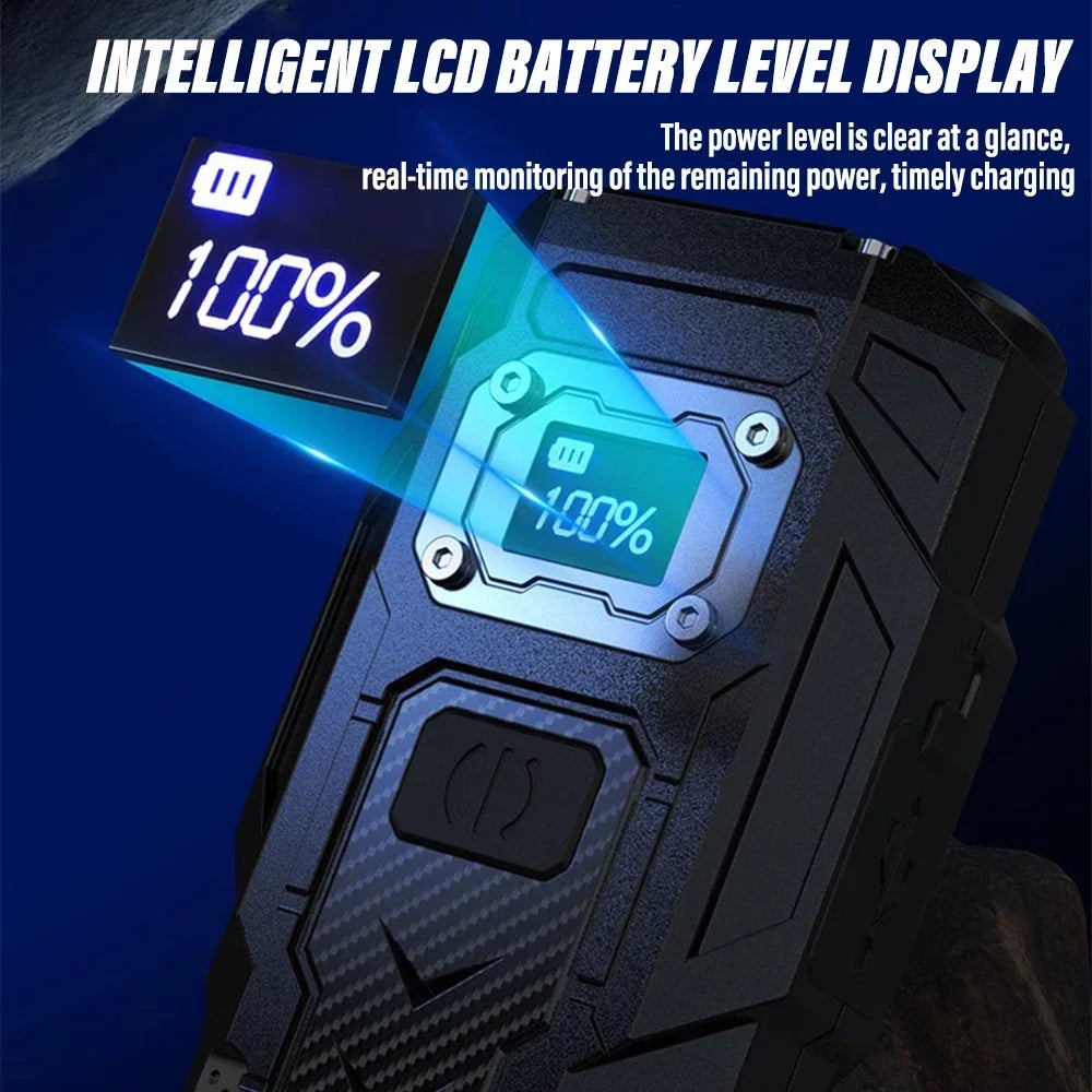 ESMARTER 1000LM Rechargeable LED Flashlight & COB Work Light
