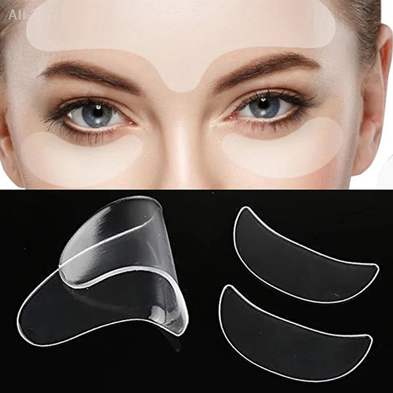 Silicone Anti-Wrinkle Patches – Eye & Forehead Set (3 Pcs)