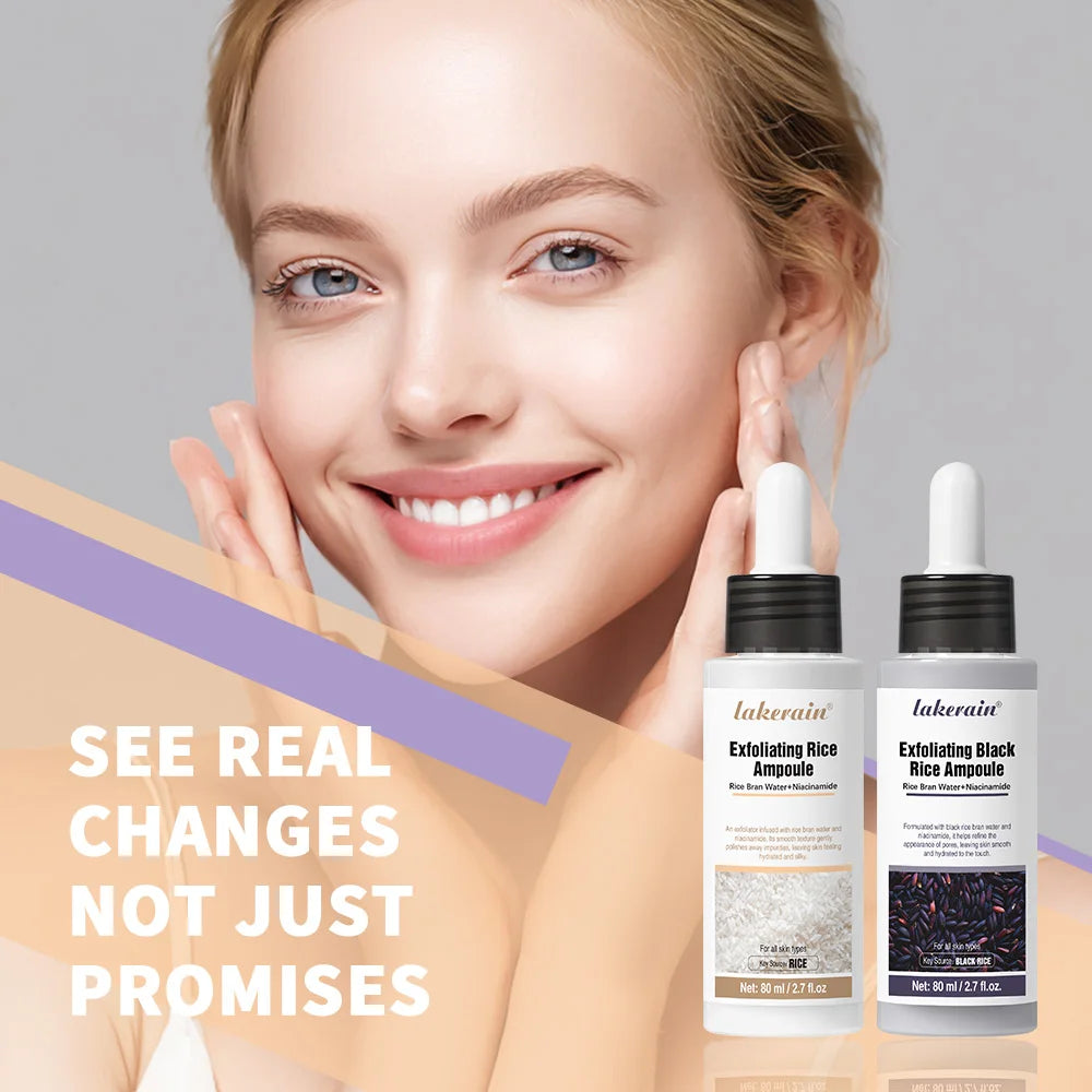 Rice Peeling Ampoule Soft Exfoliating Face and Body Scrub Dead Skin Cells Blackhead Remover for All Skin Types korean skin care Peaceful Pleasures Health and Wellness