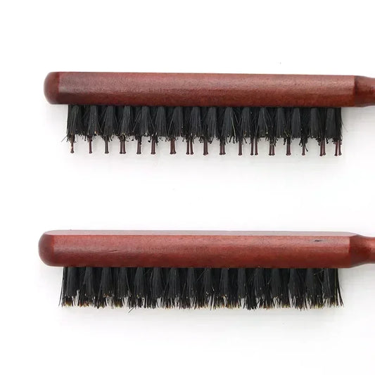 Boar Bristle Wood Teasing Comb | Hair Styling Tool Hair Teasing Comb Peaceful Pleasures Health and Wellness