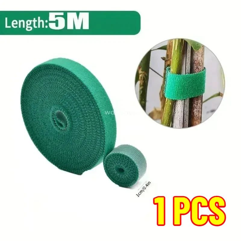 Self-Adhesive Nylon Plant Ties | Reusable Hook & Loop Garden Tape