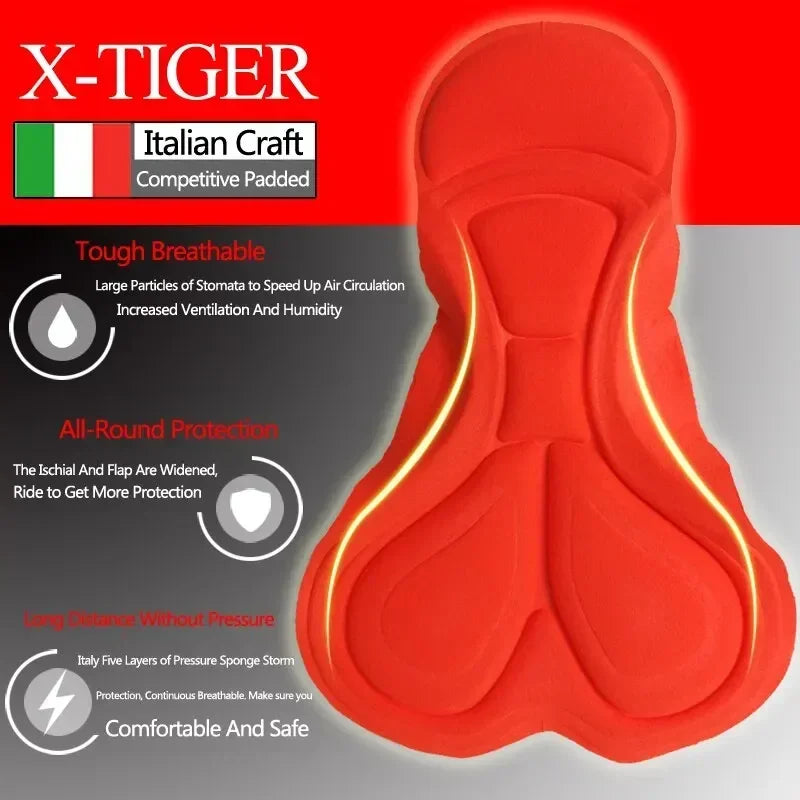 X-TIGER Women's 3D Padded Cycling Shorts | MTB Briefs