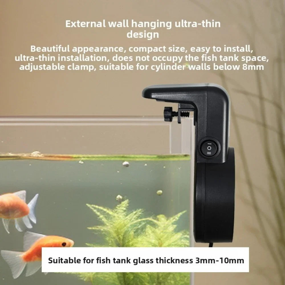 Mini USB Aquarium Cooling Fan 5V 3W with Speed Regulation, Powerful Heat Dissipation for Fish Tank Shrimp Grass Tank, Quiet Peaceful Pleasures Health and Wellness