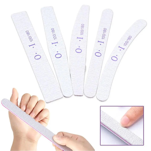 10-Pack Double-Sided Nail Files | 100/180 Grit Manicure Set Nail File Set Peaceful Pleasures Health and Wellness