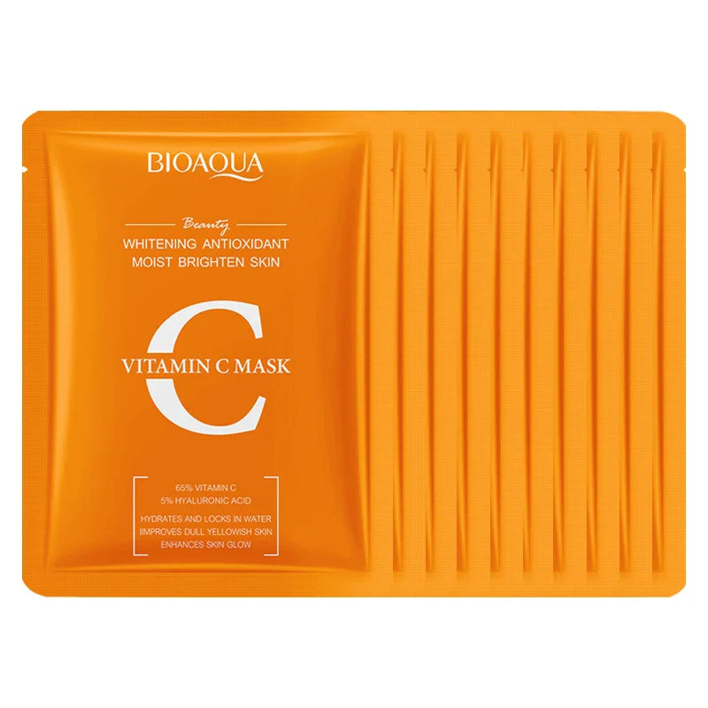 BIOAQUA Vitamin C Face Mask – Whitening, Hydrating & Anti-Aging