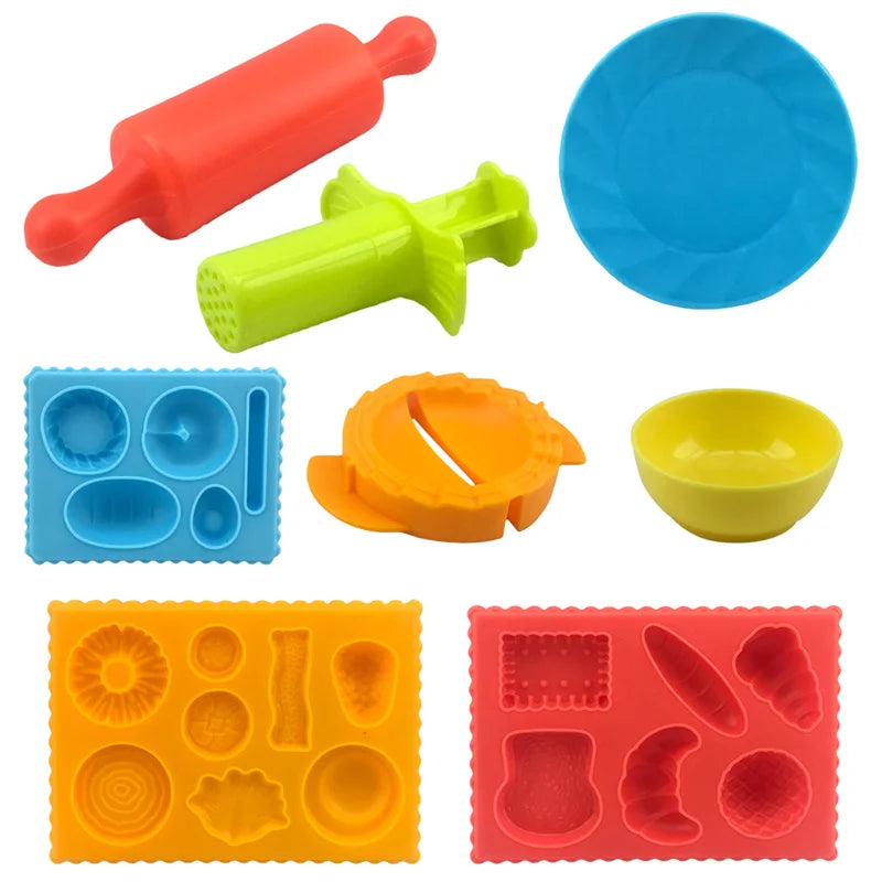 Food Play Dough Molds Kids Plastics Fruit Vegetable Dumpling Noodle