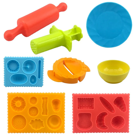 Food Play Dough Molds Kids Plastics Fruit Vegetable Dumpling Noodle Peaceful Pleasures Health and Wellness