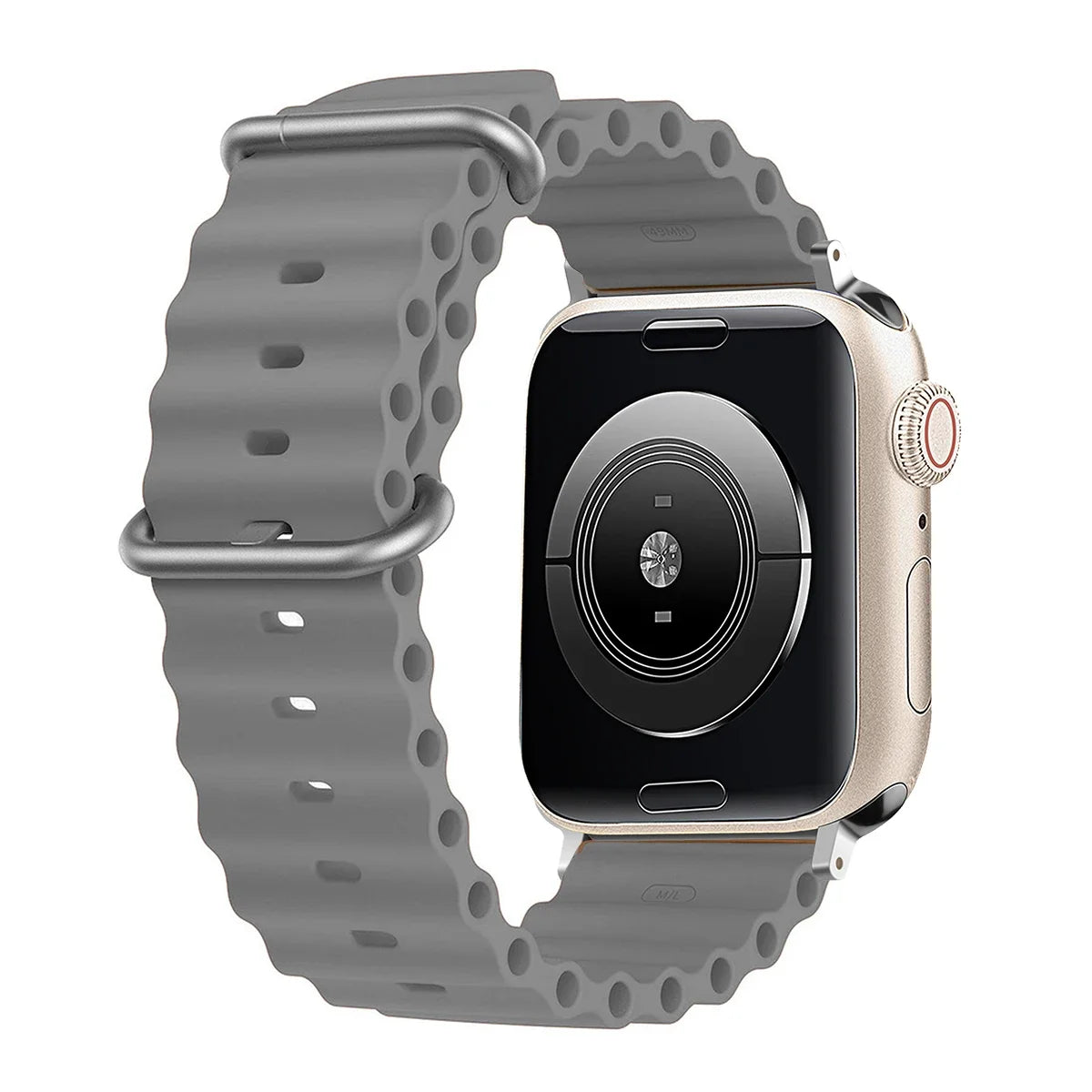 Silicone Ocean strap for Apple watch band Ultra Series 9 SE iwatch 42mm 44mm 45mm 49mm 38mm 40mm 41mm correas 49 44 45 mm bands Peaceful Pleasures Health and Wellness DH 42mm 44mm 45mm 49mm