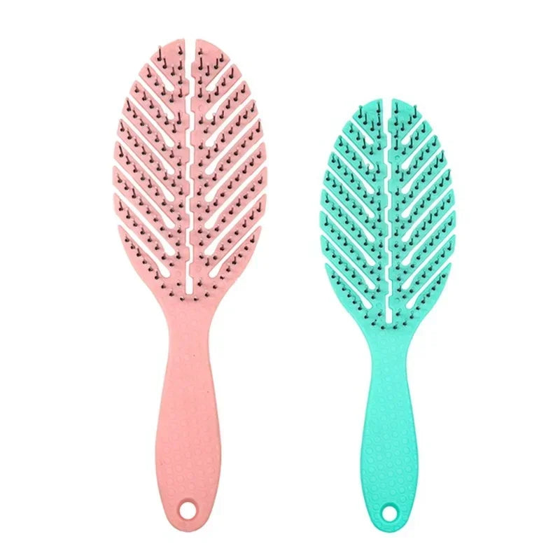 Portable Hair Brush for Scalp Massage, Relaxing Elastic Massage Comb, Wet And Wavy Bundl Peaceful Pleasures Health and Wellness