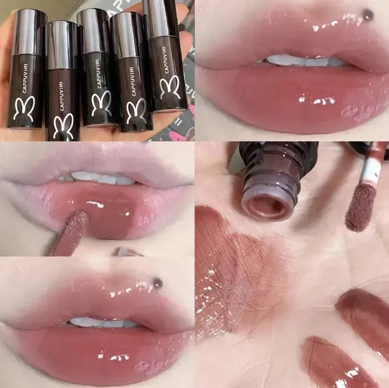 Cappuvini Crystal Mirror Lip Gloss | Hydrating Jelly Lip Glaze