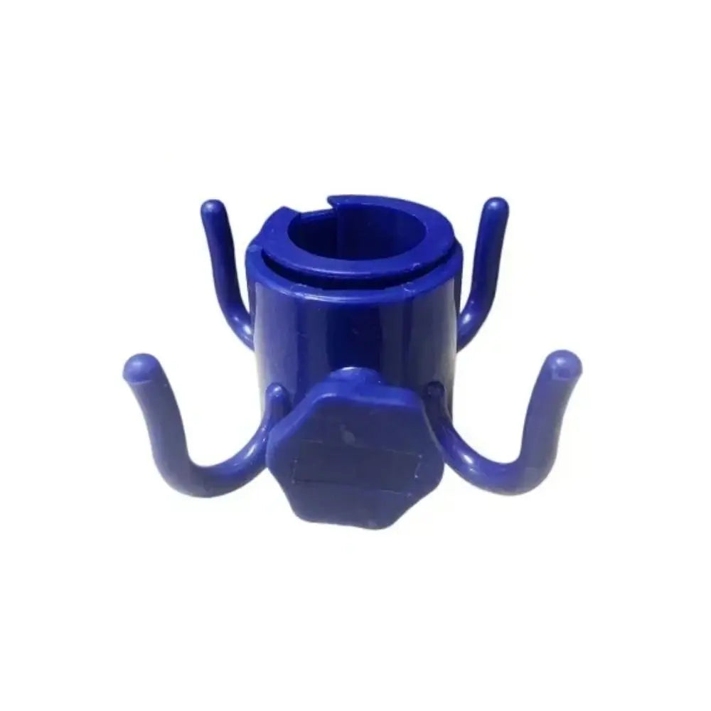 Outdoor Beach Umbrella Hooks Hanger Versatile Useful Sun Umbrella Storage Holder Wear-resistant Space-saving Four-corner Hook Peaceful Pleasures Health and Wellness Blue