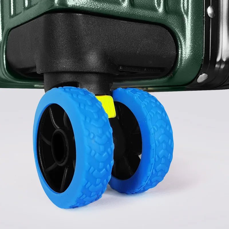 Travel Suitcase Silent Universal Wheels Silicone Wheels Anti-wear Wheel Covers Suitcase Wheel Protection Covers Pull Rods Peaceful Pleasures Health and Wellness