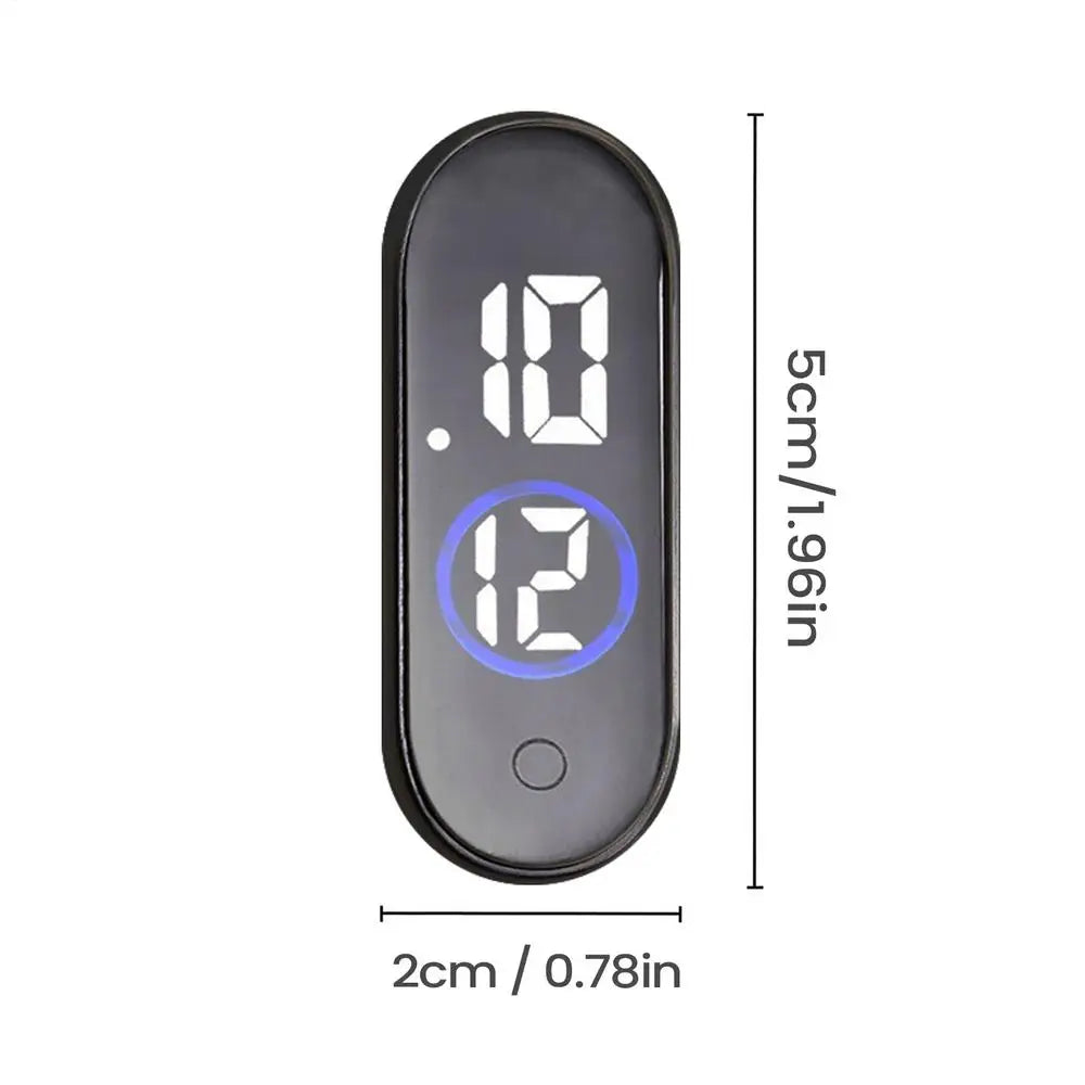 Mini Waterproof LED Digital Car Clock | Adhesive Dashboard Clock