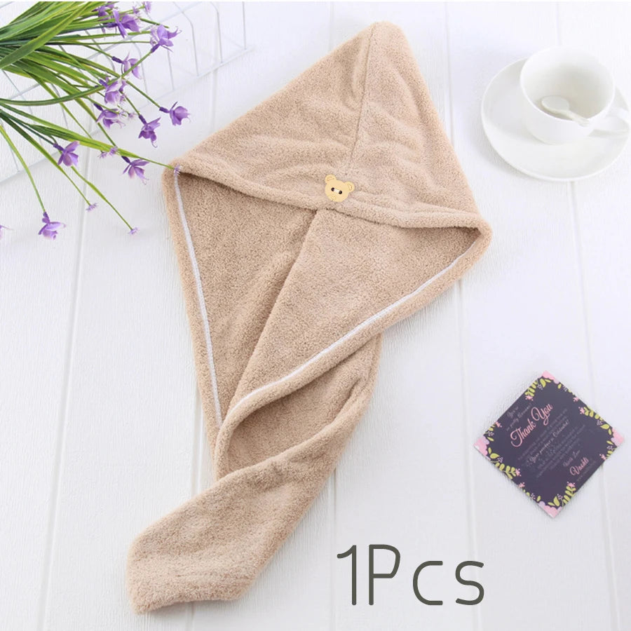 Hair Drying Towel For Long Hair Microfiber Hair Towel Wrap For Curly Thick Hair Super Water Absorbent Quick Dry For Women Girls Peaceful Pleasures Health and Wellness Brown CN