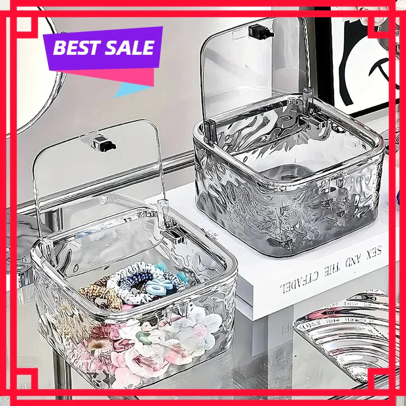 Clear Acrylic Hair Accessories Organizer Box | Ties & Bows