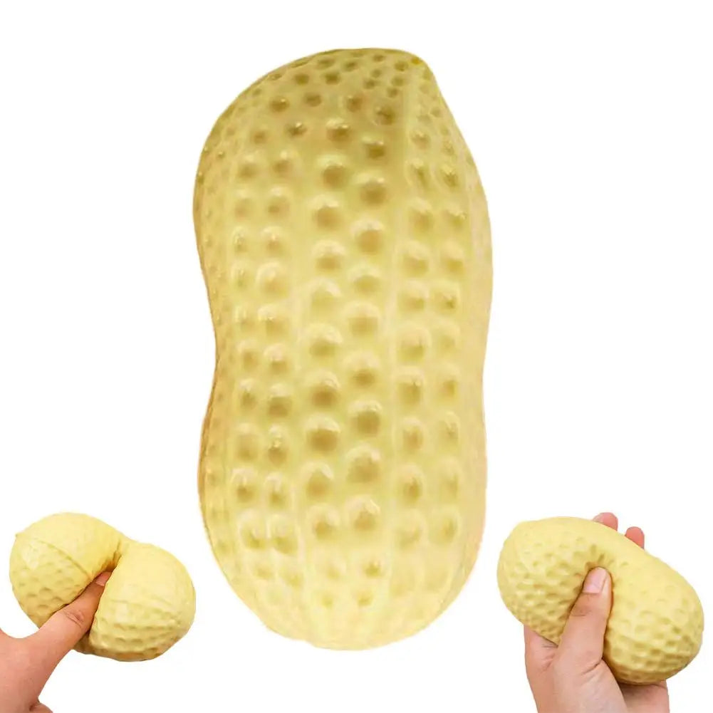 Peanut Sensory Squeeze Fidget Toy – TPR, CE Certified, Ages 14+