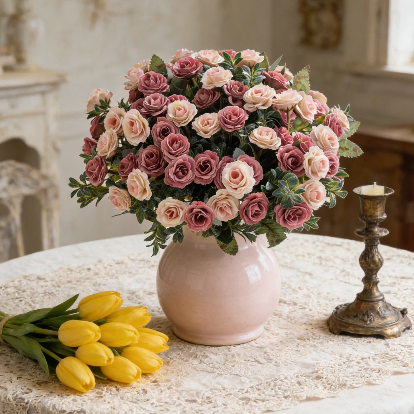 Artificial Silk Rose Bouquet | Wedding & Home Décor