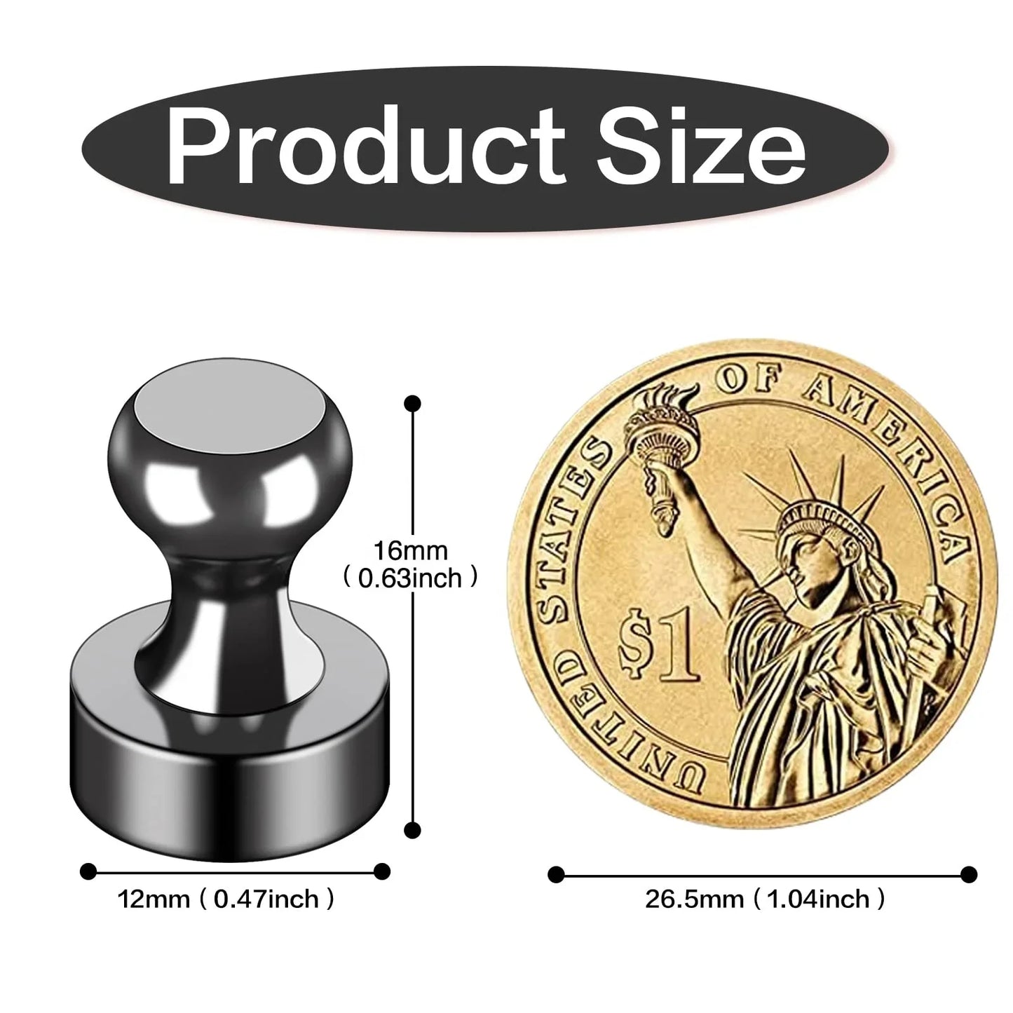 Fridge Magnet Key Holder Hooks Set of 1–10 | Home Organizer Magnetic Key Holder Peaceful Pleasures Health and Wellness