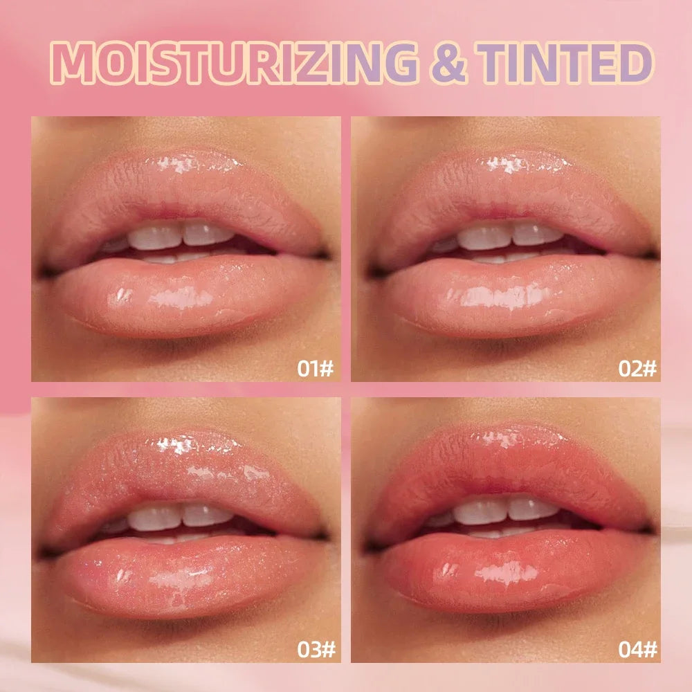 QIBEST Moisturizing Lip Balm Makeup Sets Original Lip Oil Gloss Care Benetitnt For Lips Plumping Nourishing Daily Care Lipgloss Peaceful Pleasures Health and Wellness