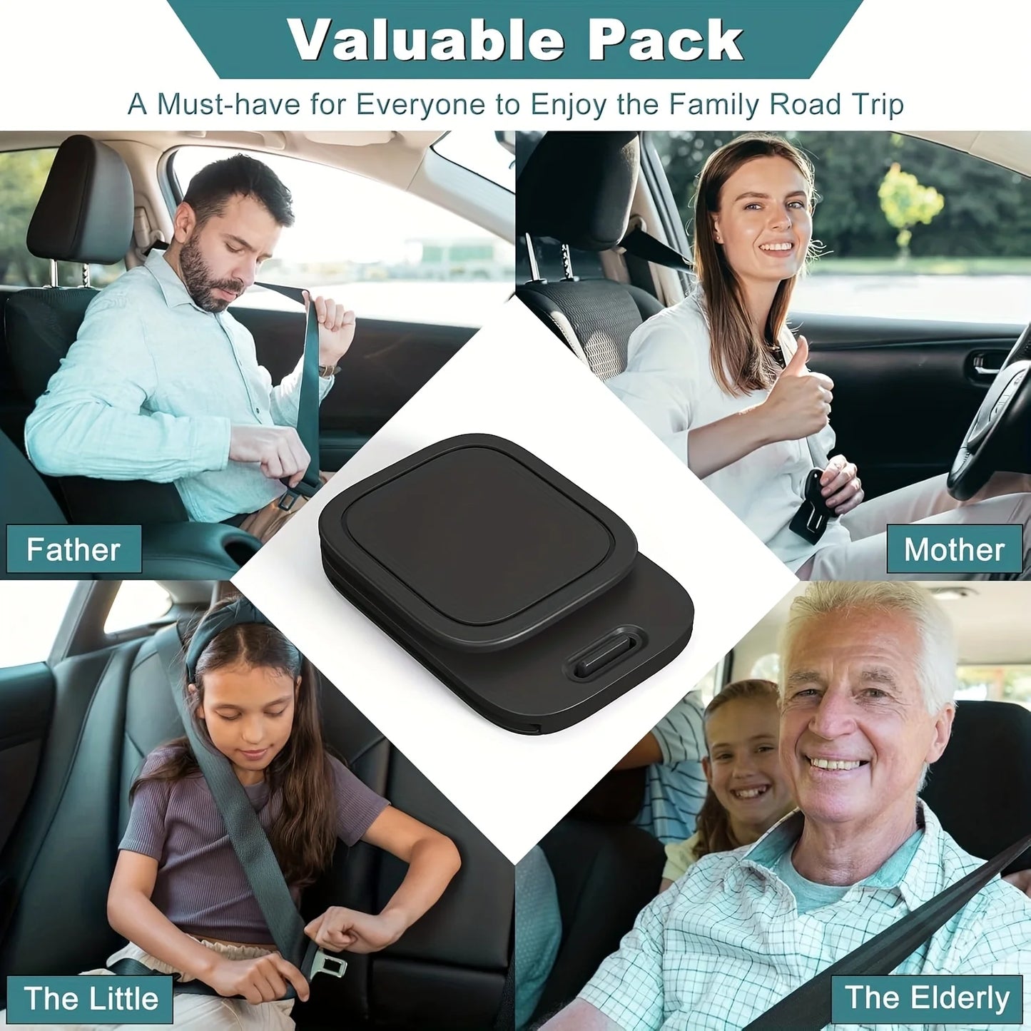 Car Seat Belt Adjuster Clip Shoulder Neck Lock Protector Comfortable