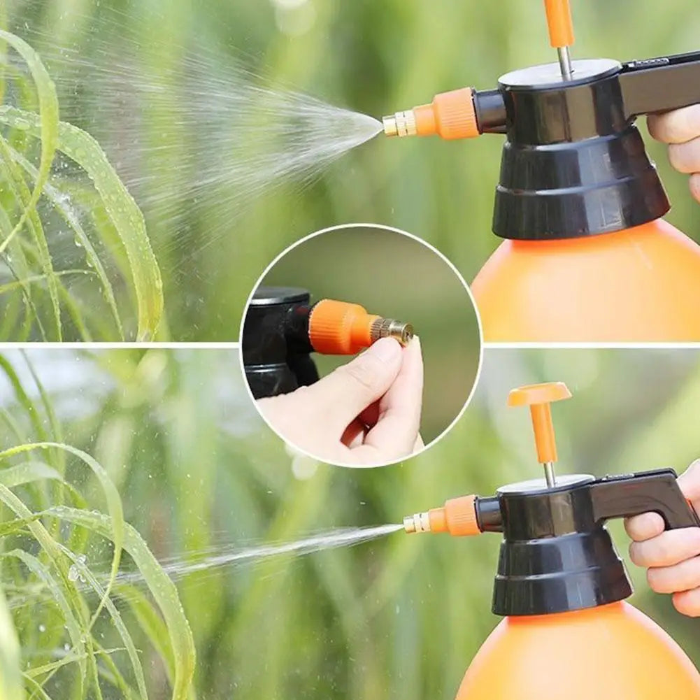 Garden Pressure Sprayer 0.8–3L Hand Pump with Brass Nozzle