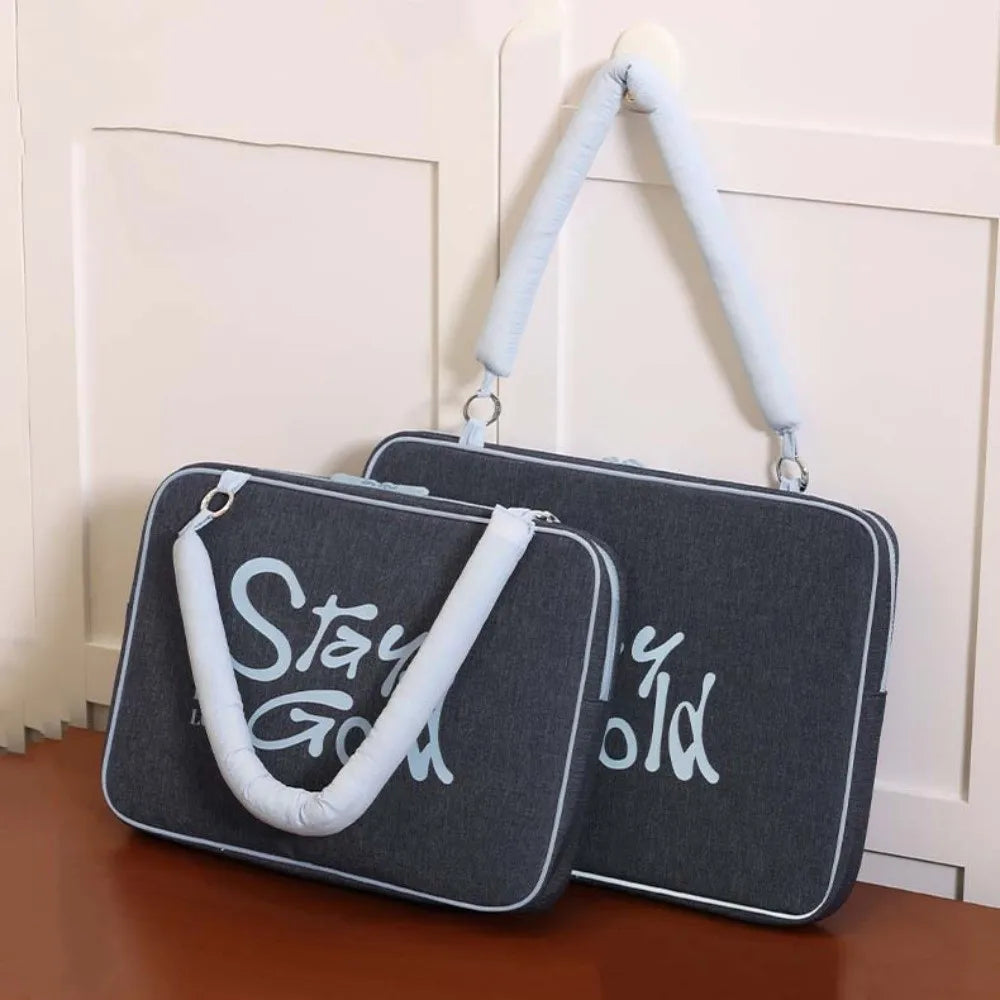 Korean Style Laptop Sleeve Bag – 14" & 15.6" Shoulder Case