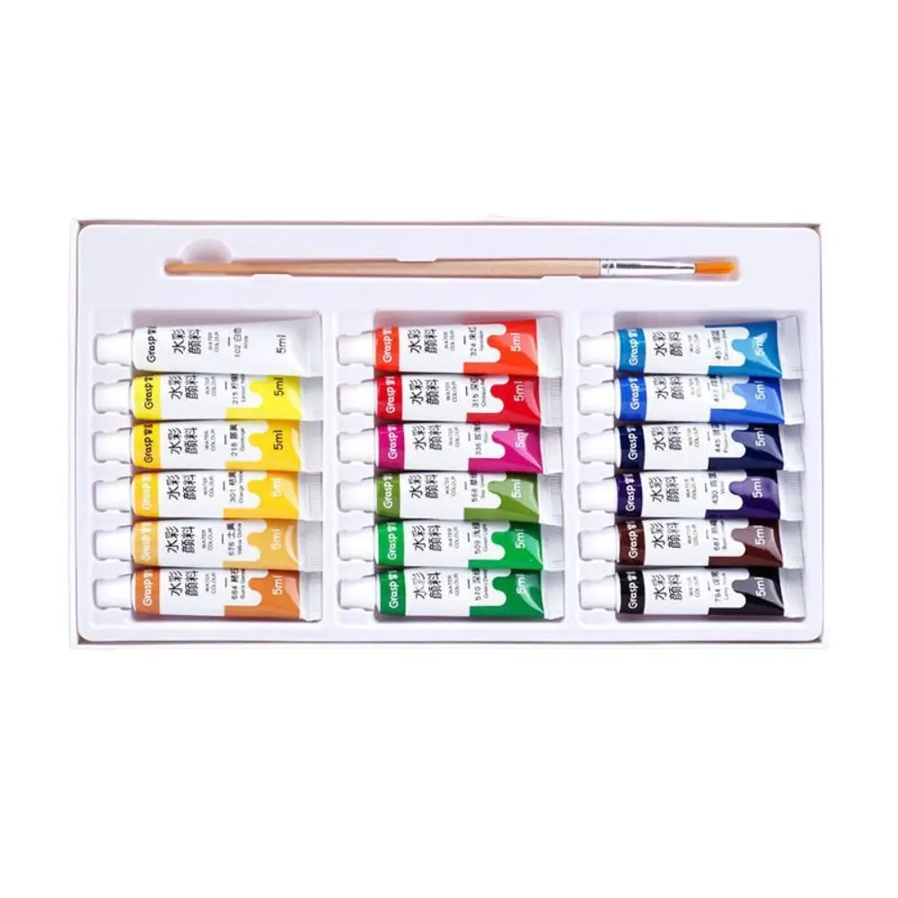 Watercolor Paint Tubes Set | 12–36 Vibrant Colors | 5ml Tubes