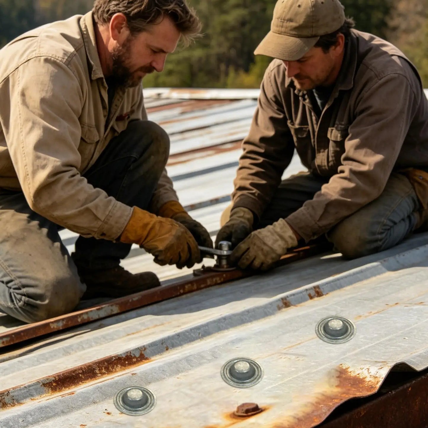 50-Pack Metal Roof Screw Caps – Rustproof Weatherproof Covers