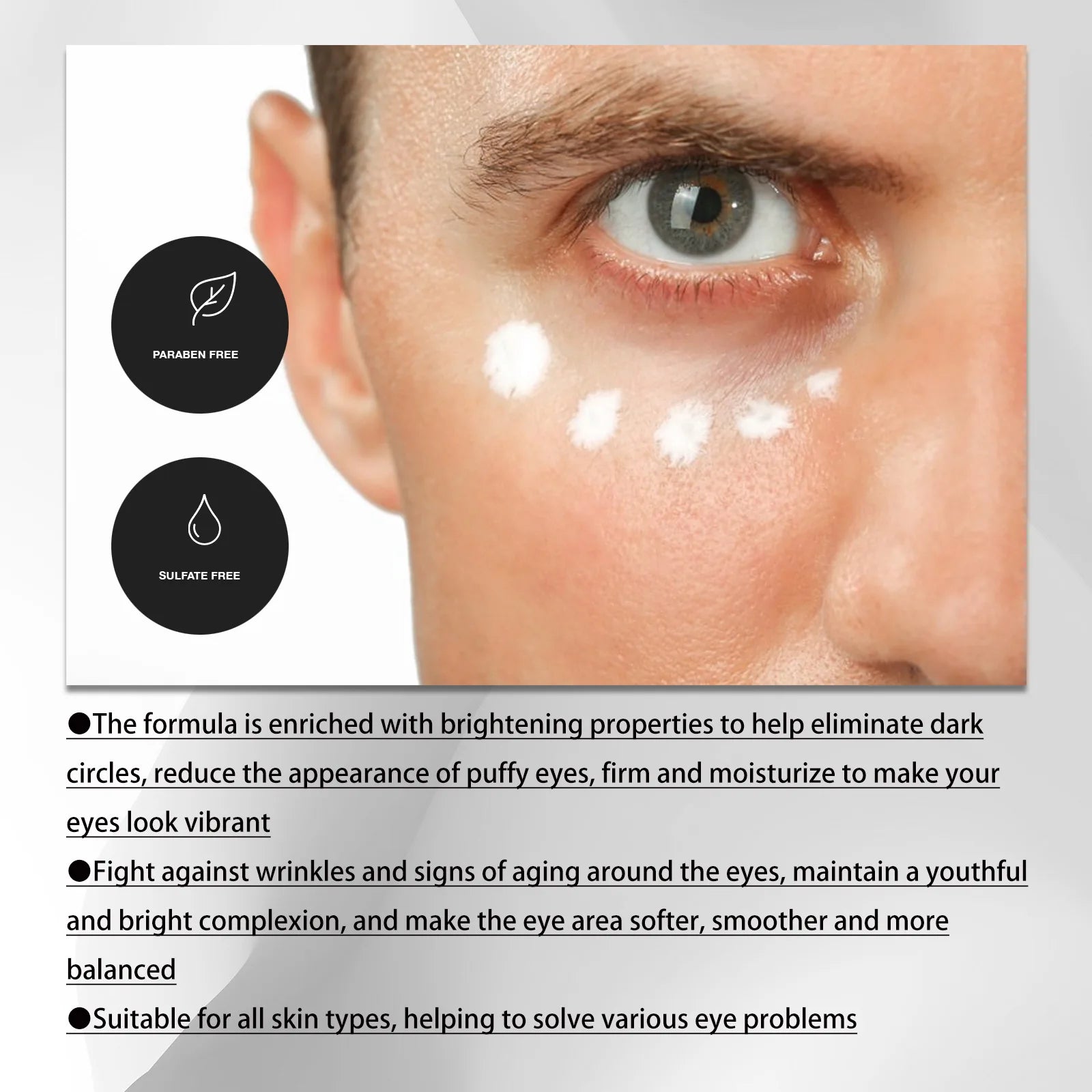 EELHOE Anti Aging Eye Cream for Men with Dark Circles Treatment Peaceful Pleasures Health and Wellness