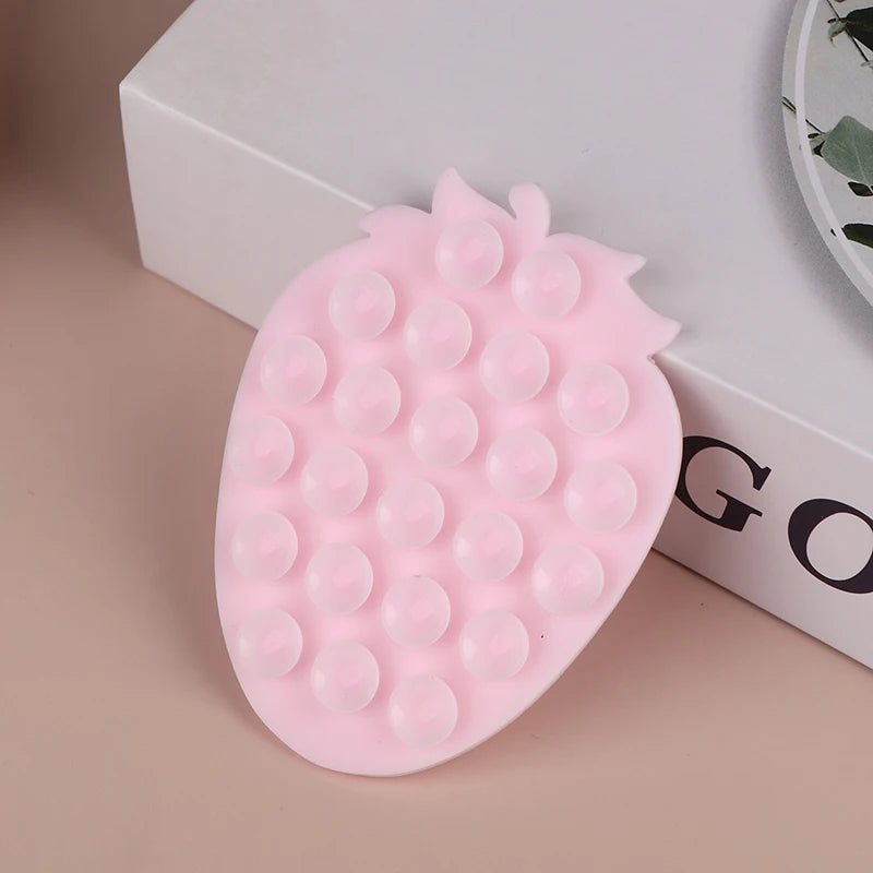 Strawberry Suction Cup Phone Holder – Car & Desk Stand
