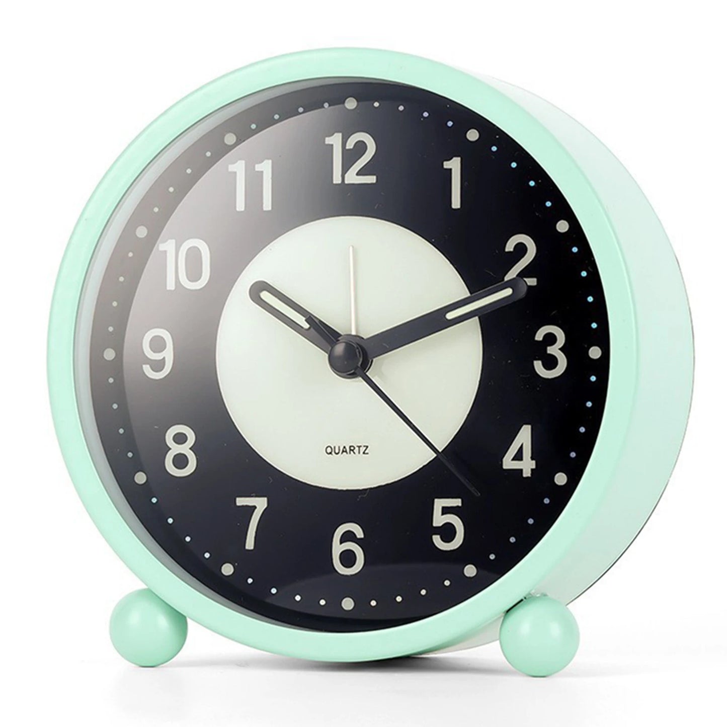 Retro Desk Clock,Glow-in-the-Dark Battery Operated Alarm Clock,Multifunctional Table Clock Battery Powered-No Cords For Kitchen, Peaceful Pleasures Health and Wellness Green Charging