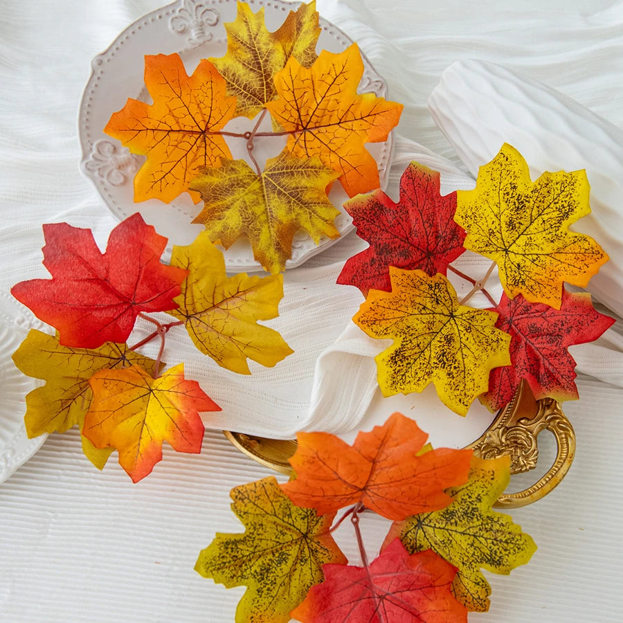 Silk Maple Leaf Artificial Flowers | Wreath & Seasonal Décor