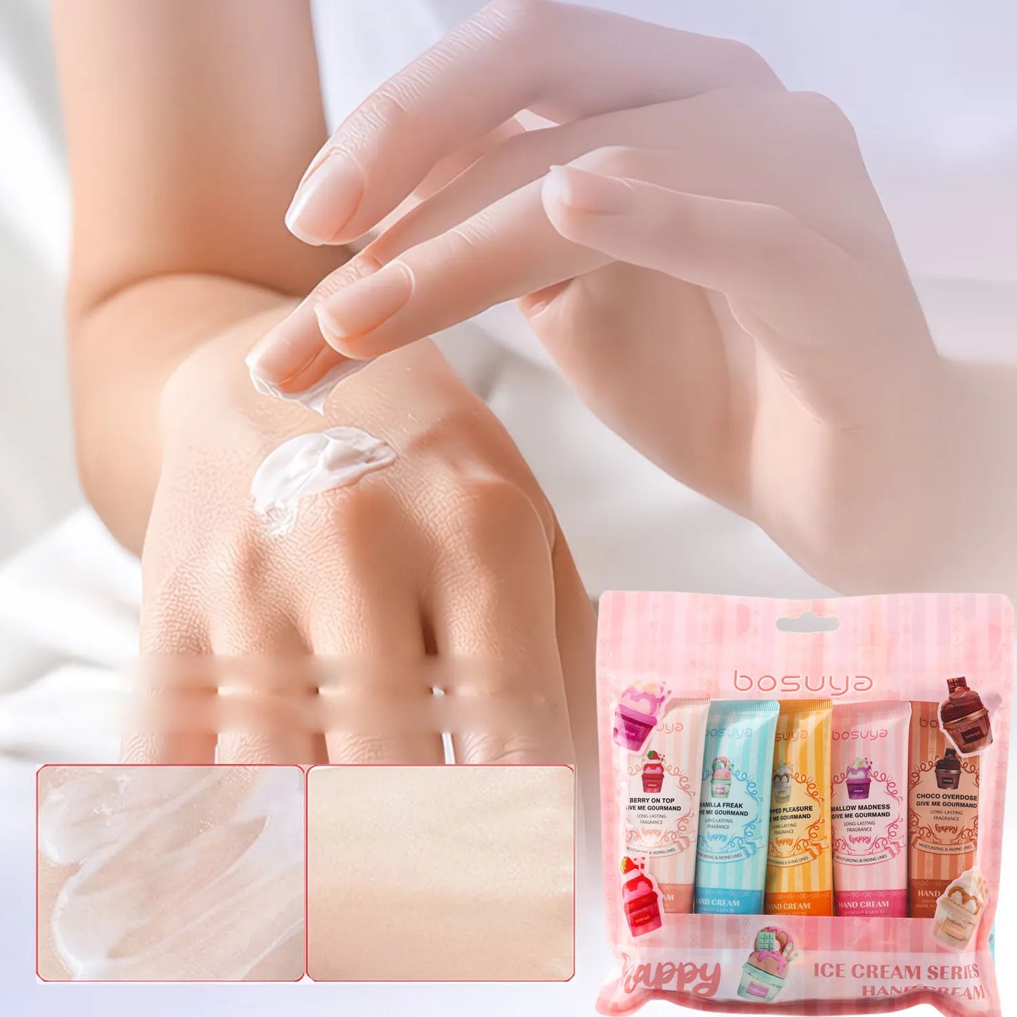 Floral Fragrance Hand Cream Set – Moisturizing Daily Care