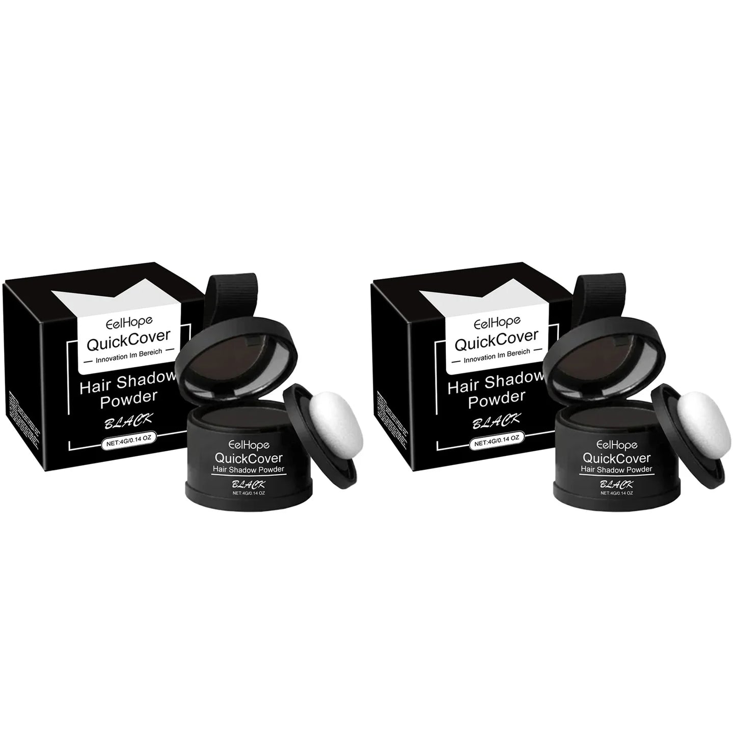 Eelhope Black Hairline Powder – Waterproof Root Cover 4g