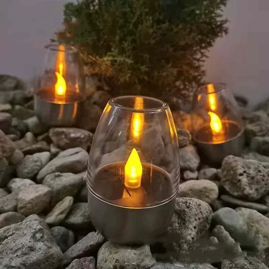 Solar Flameless LED Candles – Waterproof Outdoor Garden Lights Solar Candle Light Peaceful Pleasures Health and Wellness 1 pc