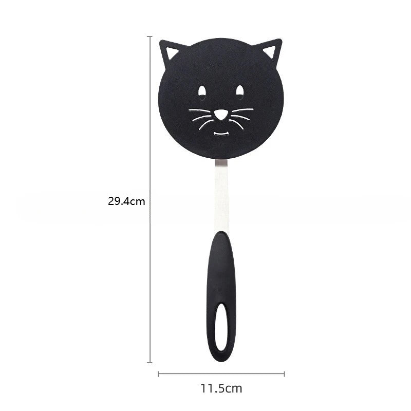 Nylon Spatula Cat Cartoon Cooking Spatula Household Non-stick Pan No Damage Spatula Kitchenware Creative Simple Omelette Shovel Peaceful Pleasures Health and Wellness