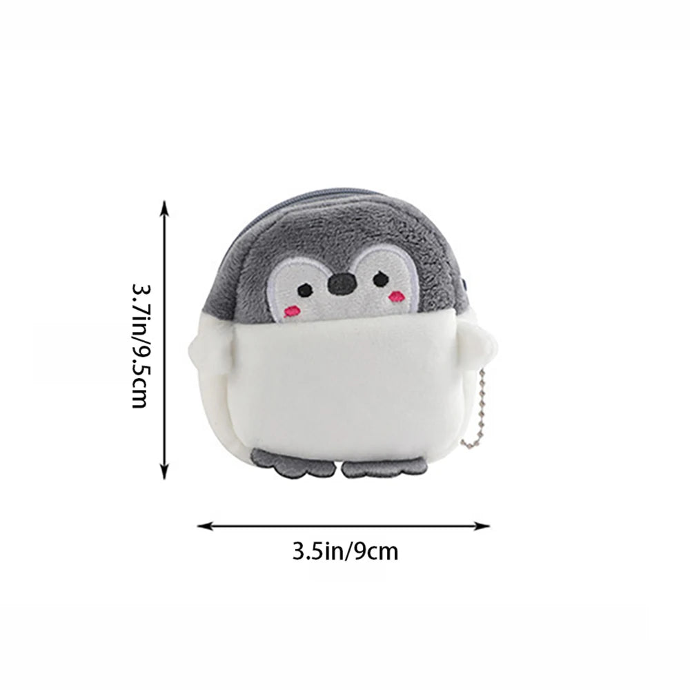 Cute Little Penguin Plush Coin Purse Mini Student Portable Storage
