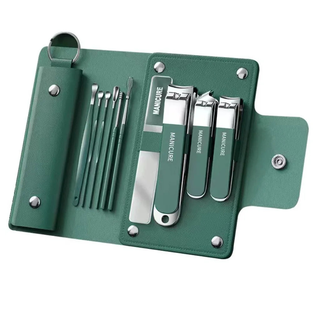 10-Piece Stainless Steel Manicure & Pedicure Kit | Travel Set