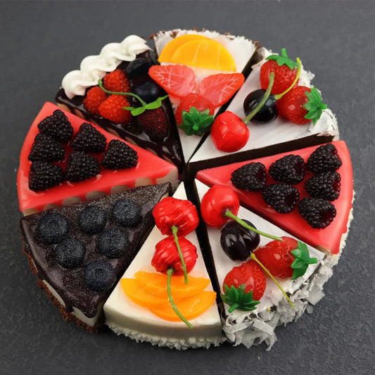 Artificial Fruit Cakes Simulation Cake Photography Props Dessert Shop Peaceful Pleasures Health and Wellness