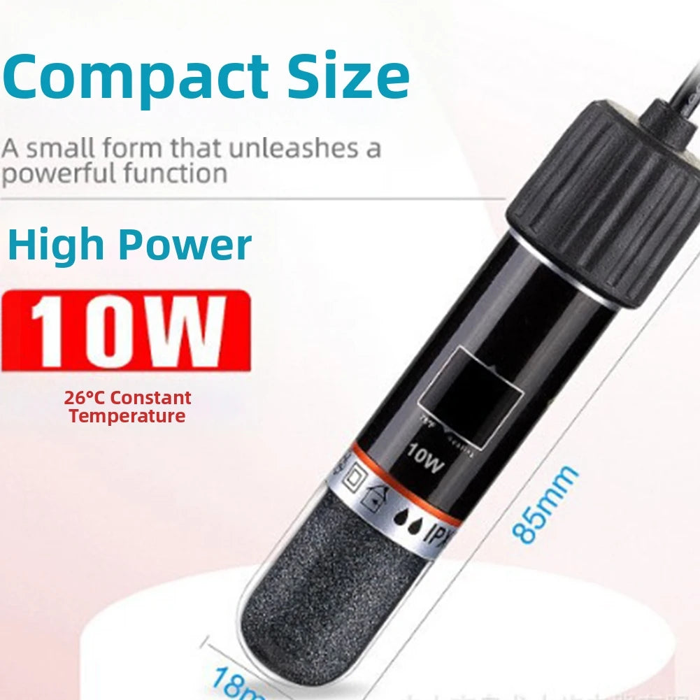 10W USB Aquarium Heater Low Voltage Operation Auto Temperature