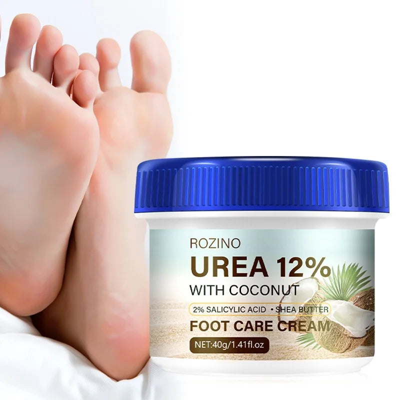 Coconut Foot Cream Prevents Foot Cracking Moisturizes Nourishes Providing Dual Protection for Rough Skin Foot Treatment 40g Peaceful Pleasures Health and Wellness
