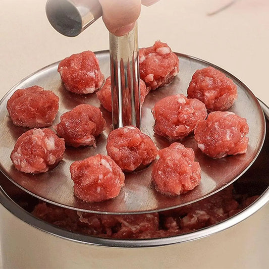 Stainless Steel Meatball Maker Press | 6 or 12 Hole Mold Meatball Maker Press Oasis Select